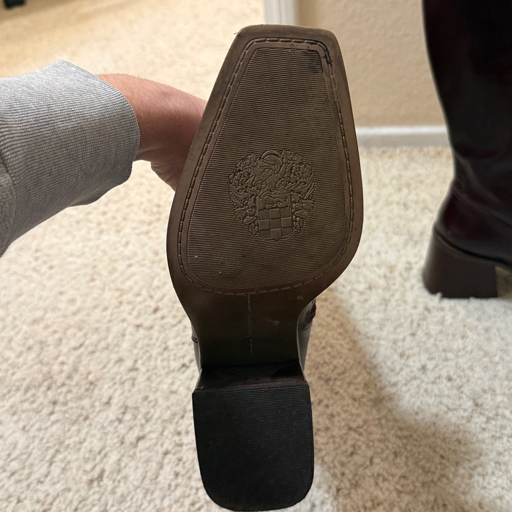 Vince Camuto Dark Burgundy Heeled Boots - Picture 5 of 10